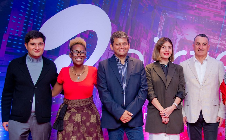 L-R: Co-founder and Chief Executive Officer, Intent.ai, Alexander Yesayan; Media Investment Lead, Airtel Africa, Danice King'Ori; Head of Brands, Airtel Africa, Nandu Buty; Chief Operations Officer, Intent.ai, Julia Tumasyan; and Group Chief Commercial Officer, Airtel Africa, Anthony Shiner; during the official launch of Airtel Ads powered by Intent.ai in Lagos recently.