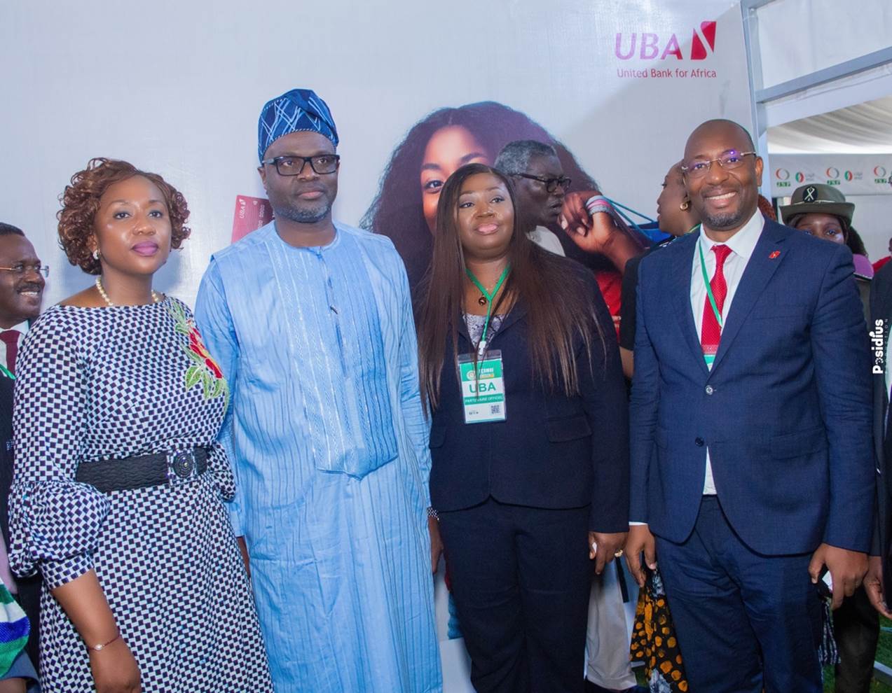 ECOMOF 1: From L to R: Vice-President of the ECOWAS Commission, Mrs Damtien L. Tchintchibidja; Minister of Water, Mines and Energy Benin Republic, Samou SEÏDOU ADAMBI;  Executive Director/CEO UBA AFRICA, Mrs Abiola BAWUAH; and CEO, UBA Benin, Charles KONE at The 4th ECOWAS Mining and Petroleum Forum (ECOMOF) 2024 in Cotonou, Benin Republi recently 