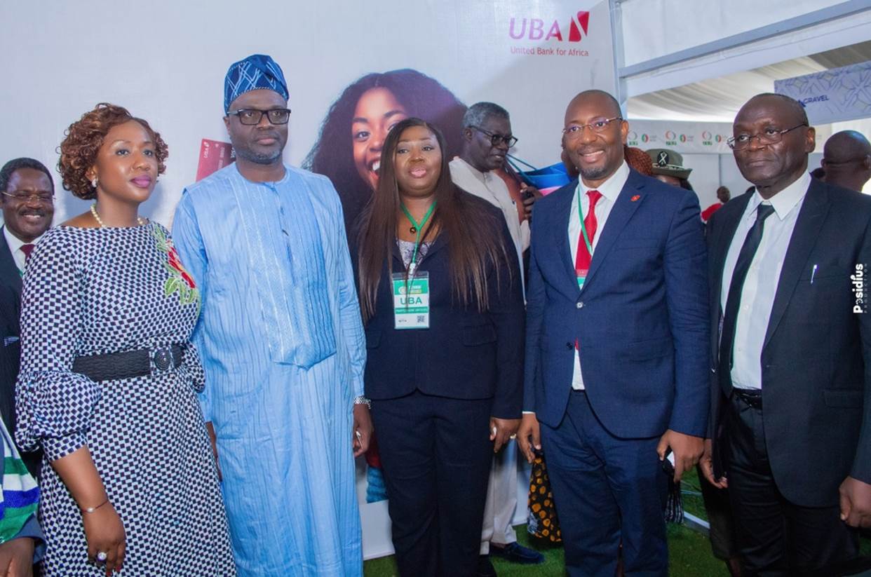 ECOMOF 2: From L to R: Vice-President of the ECOWAS Commission, Mrs Damtien L. Tchintchibidja; Minister of Water, Mines and Energy Benin Republic, Samou SEÏDOU ADAMBI;  Executive Director/CEO UBA AFRICA, Mrs Abiola BAWUAH; CEO, UBA Benin, Charles KONE and Minister of Natural Resources, Guinea Bissau, Mr Malam SAMBU at The 4th ECOWAS Mining and Petroleum Forum (ECOMOF) 2024 in Cotonou, Benin Republic  recently.