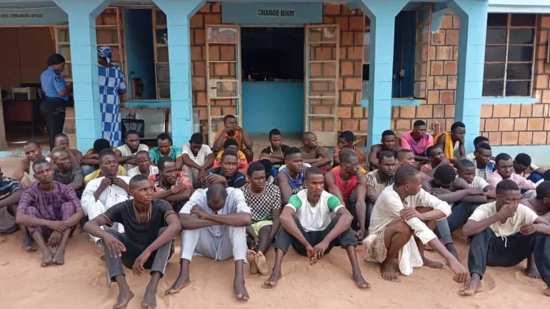 Girls among 49 arrested suspects of Yola’s notorious Shila Boys robbery gangs