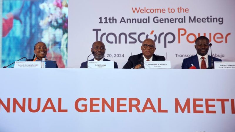 Transcorp Power reports N142 bn revenue, N52.8 bn PBT; declares N23.46 bn dividend