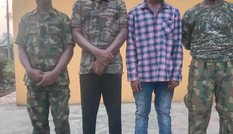 A’Ibom: Police apprehend 4 suspected kidnappers in military uniform