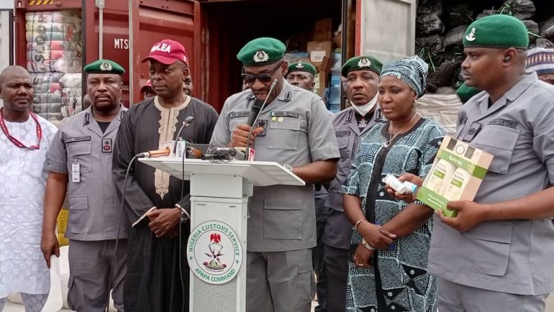 NCS intercepts seven illegally imported containers at Apapa Port