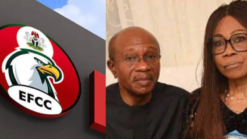 Remove name, photos of Emefiele’s wife from wanted list – Court orders EFCC