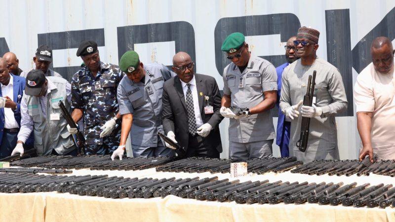 Onne Customs makes significant seizures of 844 Riffles, 112,500 rounds of ammunition