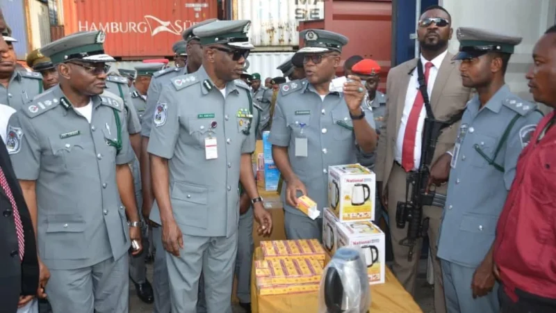 Onne Customs intercepts 12 containers of illicit goods worth ₦31B