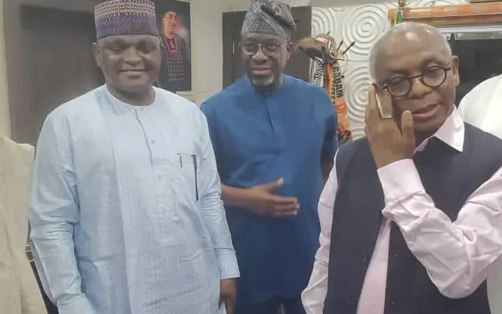 El-Rufai holds ‘strategic meeting’ with Al-Mustapha, SDP Chairman Gabam, PDP’s Segun Sowunmi