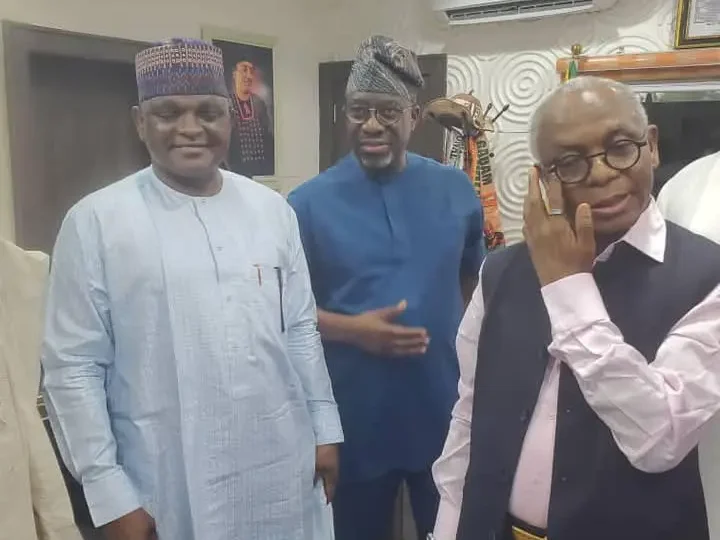 El-Rufai holds ‘strategic meeting’ with Al-Mustapha, SDP Chairman Gabam, PDP’s Segun Sowunmi