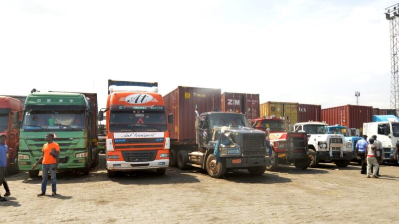 Lagos truck drivers protest sharp sand price increase