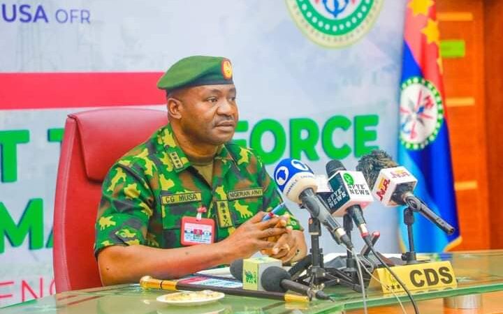 Insecurity in Nigeria: CDS Musa links recent terrorists attacks, killings to 2027 elections