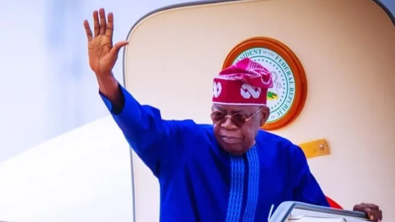 Tinubu jets to Kaduna, visit Aisha Buhari, attend Yari son’s wedding