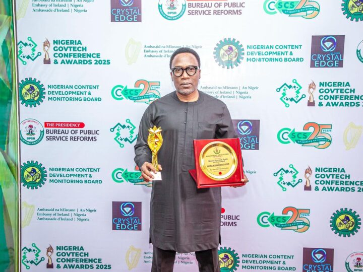 NiMet DG Honoured By Nigeria GovTech Public Service Awards 2025