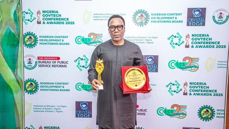 NiMet DG Honoured By Nigeria GovTech Public Service Awards 2025