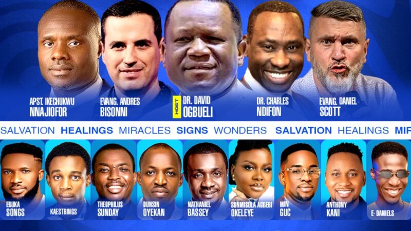 *Pastor David Ogbueli Leads Abuja and Nigeria Into a Night of Glory as Healing Crusade holds  Friday* 