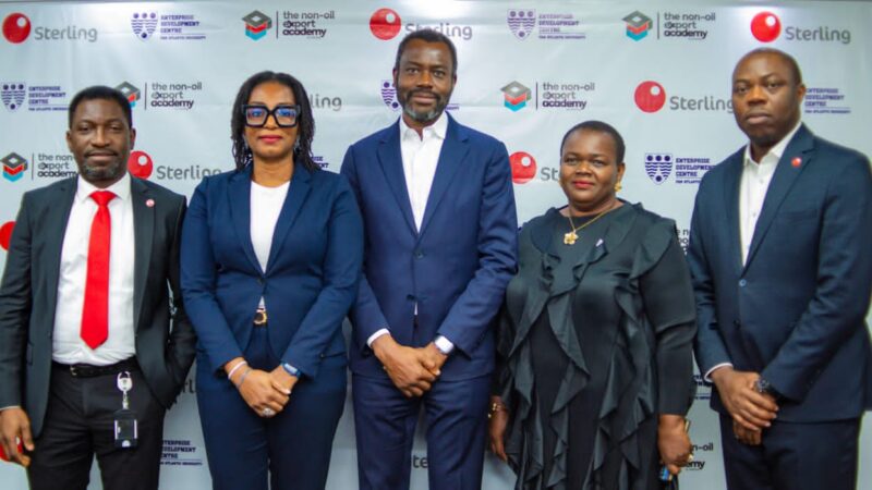 Sterling Bank partners Pan Atlantic University’s EDC… …to certify non-Oil export academy graduates